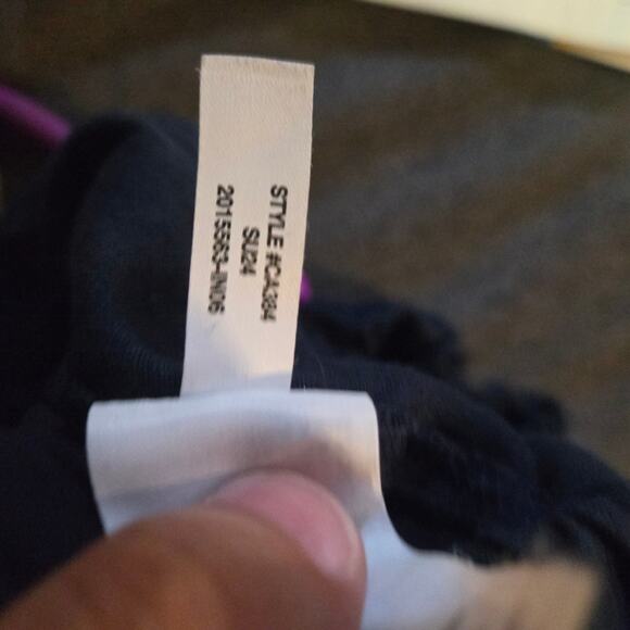 J.Crew Medium Navy Blue Linen Pull-On Shorts Casual Vacation - Picture 8 of 8